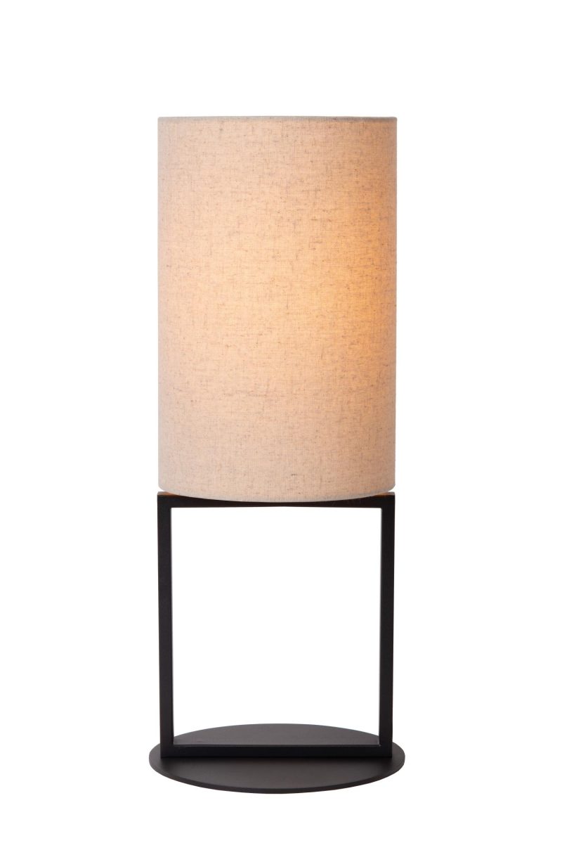LUCIDE HERMAN - Lampe de Table - Ø 20 cm - 1xE27 - Beige