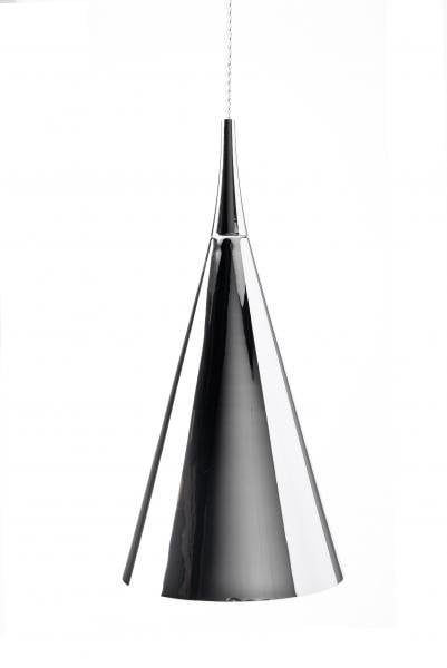 Indigo lampada a sospensione conica cromo, E27, 430mm