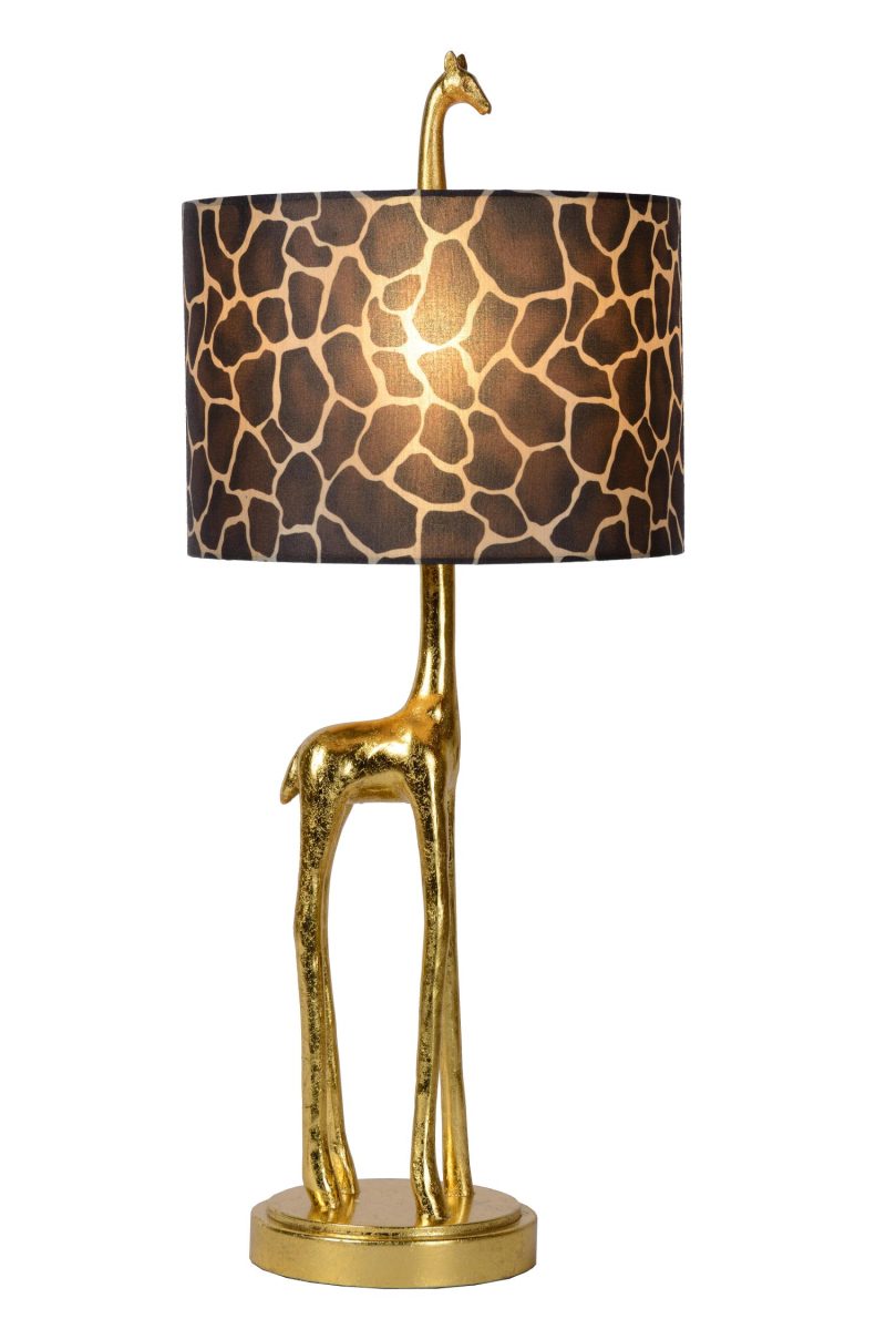 LUCIDE EXTRAVAGANZA MISS TALL - Lampe de Table - Ø 25 cm - 1xE27 - Or Mat / Laiton