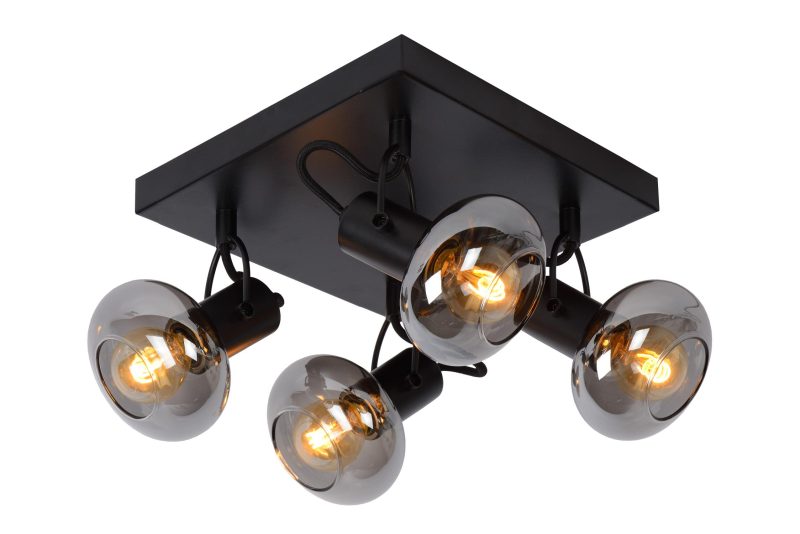 LUCIDE MADEE - Ceiling Spot - 4xE14 - Black