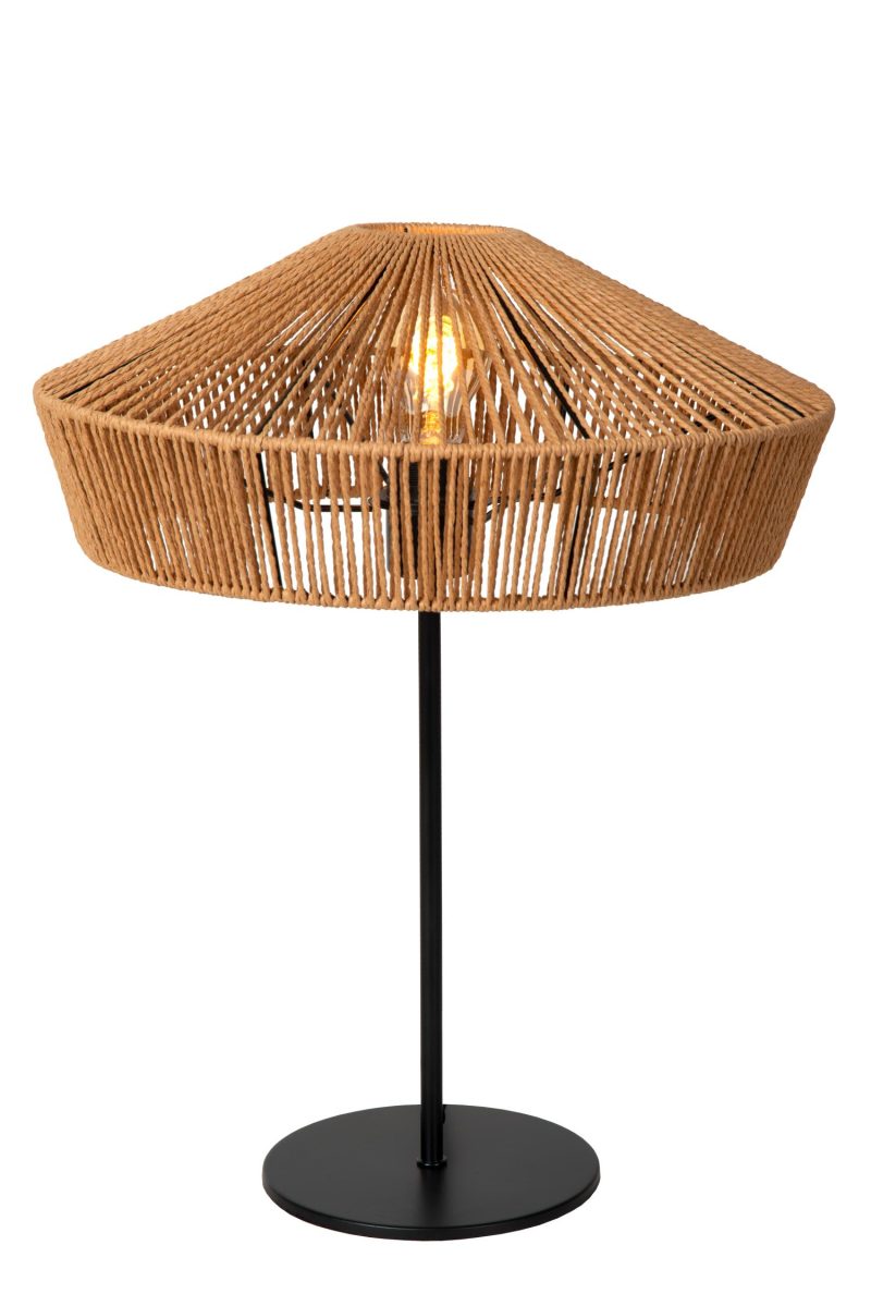 LUCIDE YUNKAI - Lampe de Table - Ø 40 cm - 1xE27 - Naturel