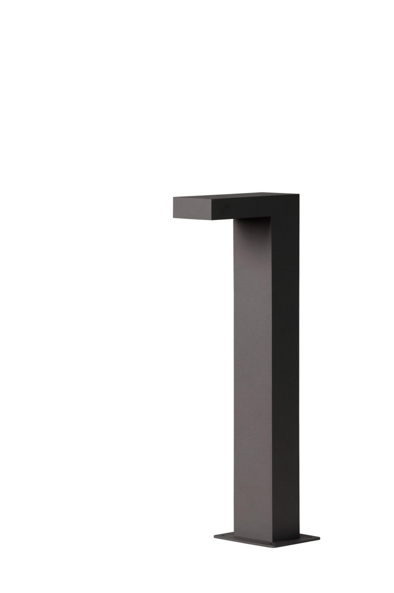 LUCIDE TEXAS - Sokkellamp Buiten - LED - 1x7W 3000K - IP54 - Antraciet