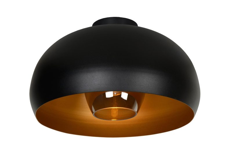 LUCIDE SHARAN - Deckenleuchte - Ø 38 cm - 1xE27 - Schwarz