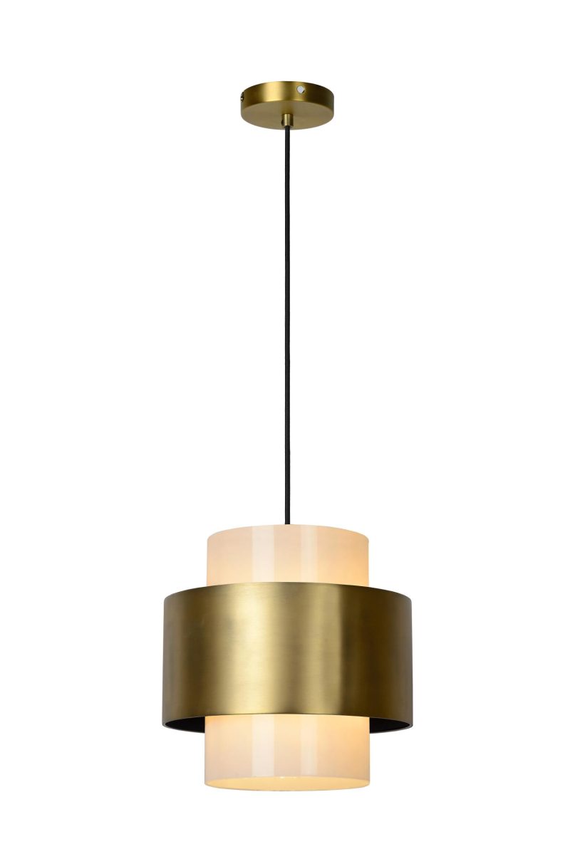 LUCIDE FIRMIN - Lampada a Sospensione - Ø 30 cm - 1xE27 - Oro Opaco / Ottone