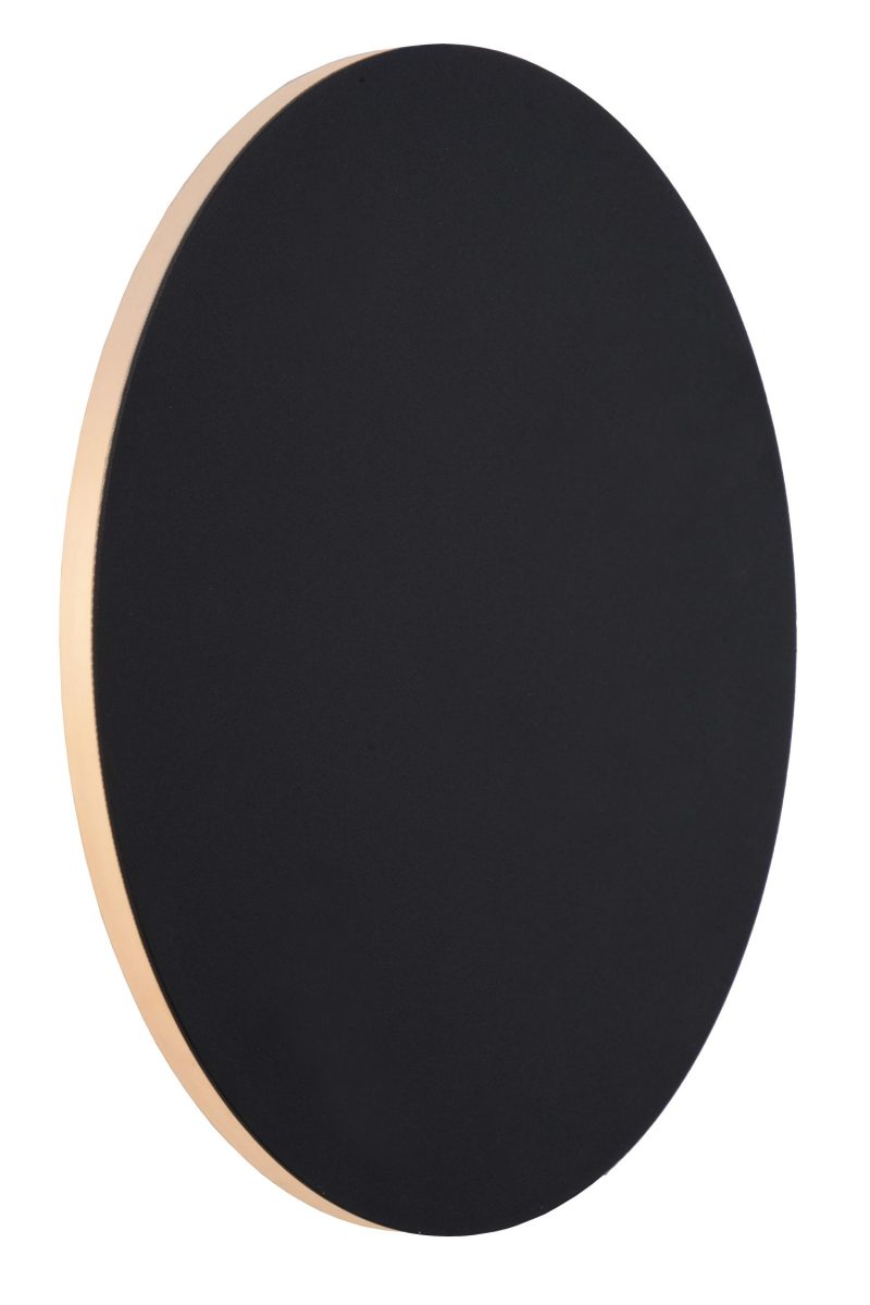 LUCIDE EKLYPS LED - Applique da Parete - Ø 25 cm - LED - 1x8W 3000K - Nero