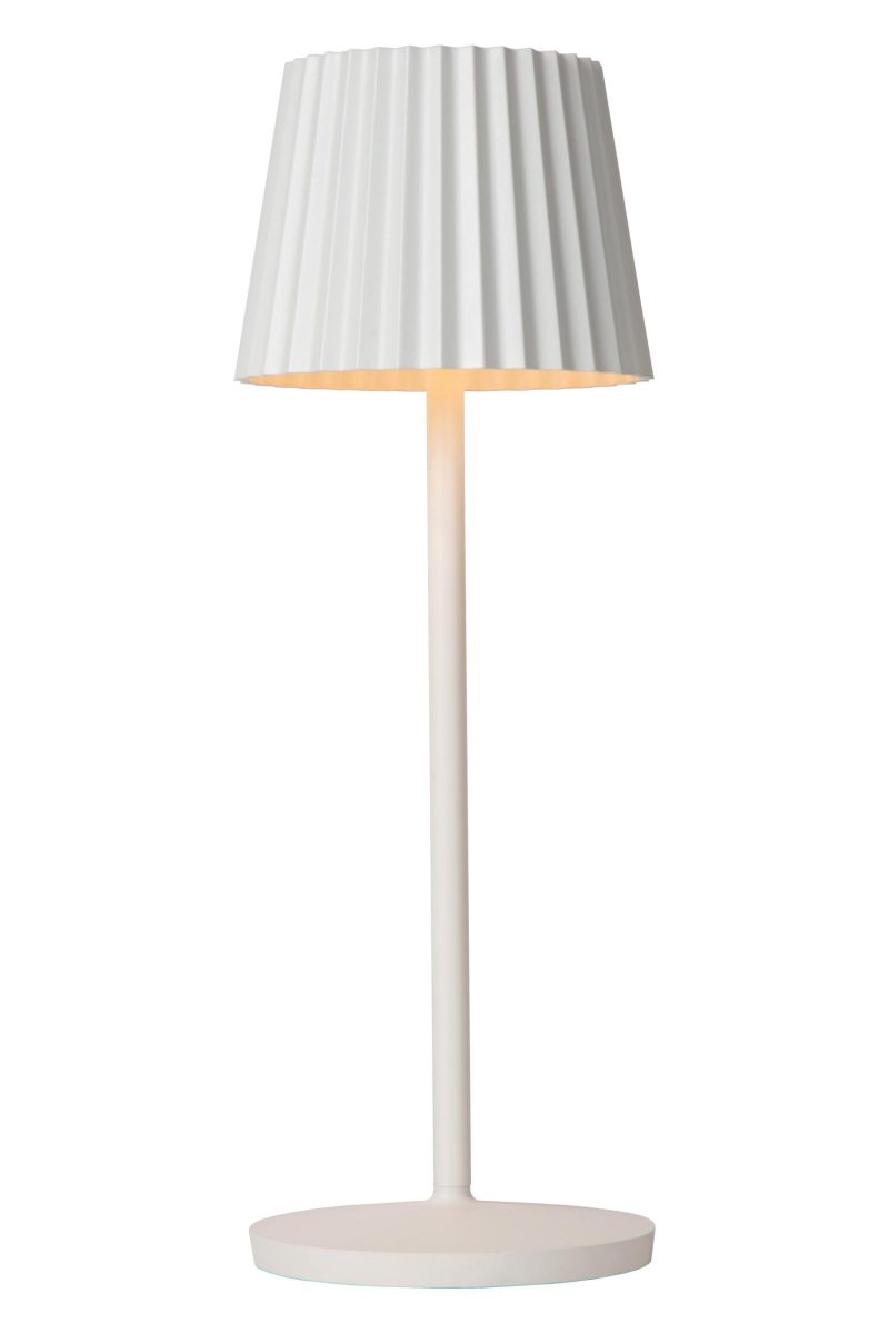 LUCIDE JUSTINE - Oplaadbare Tafellamp Buiten - Accu/Batterij - LED Dimb.