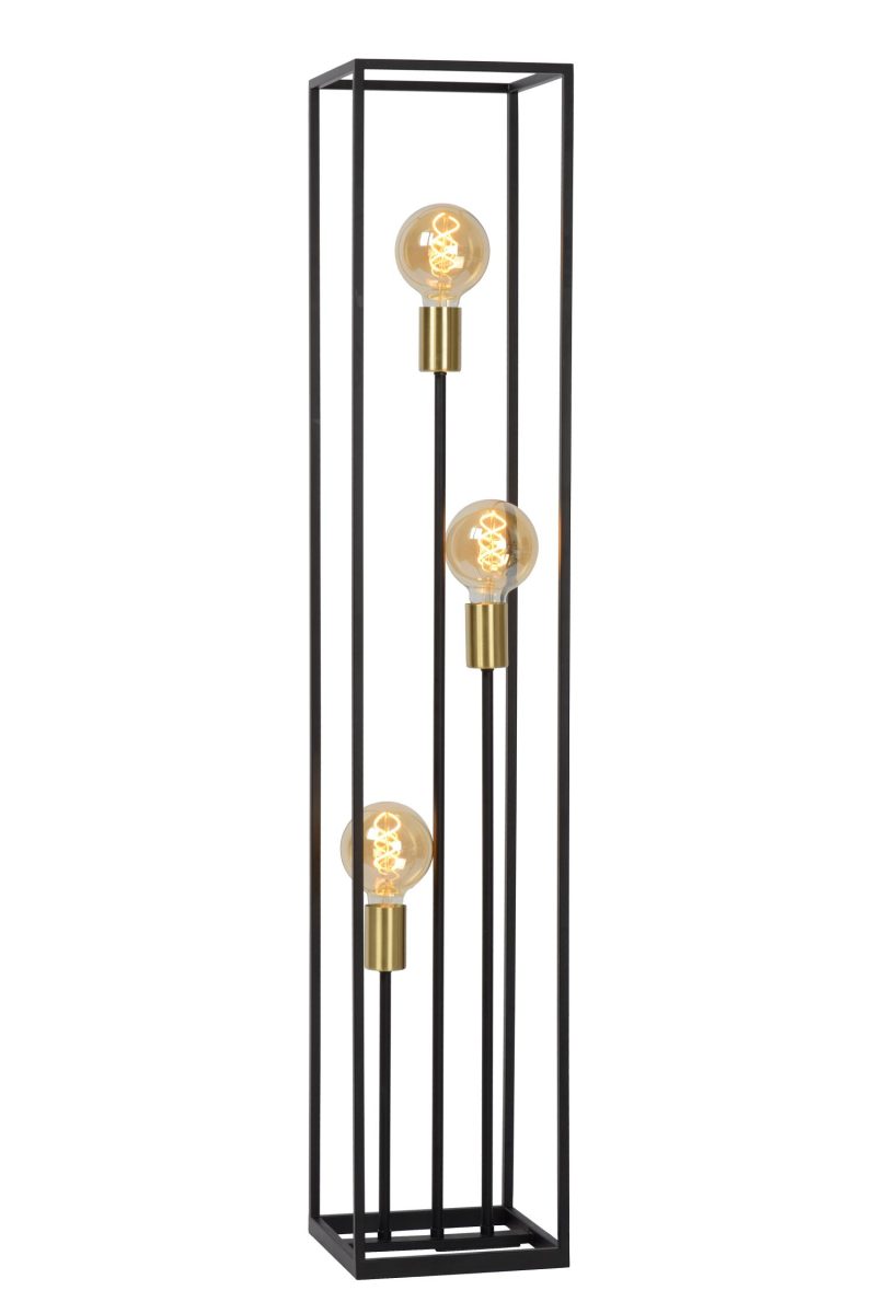LUCIDE RUBEN - Lampada da terra - 3xE27 - Nera