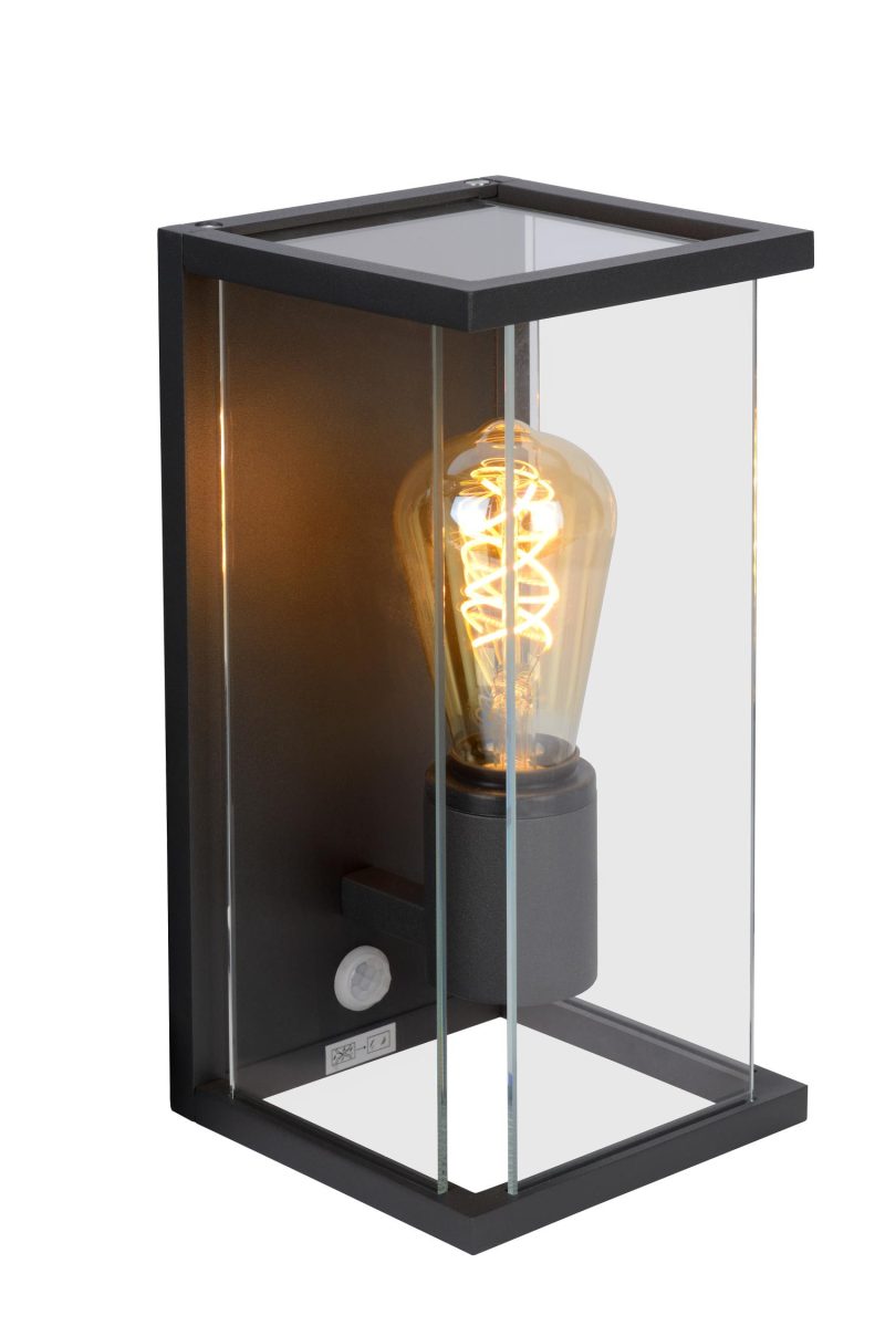 LUCIDE CLAIRE - Applique da Esterno - 1xE27 - IP54 - Antracite