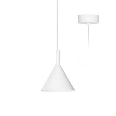 Indigo lampada sospensione LED conica bianca 200mm alta 15W