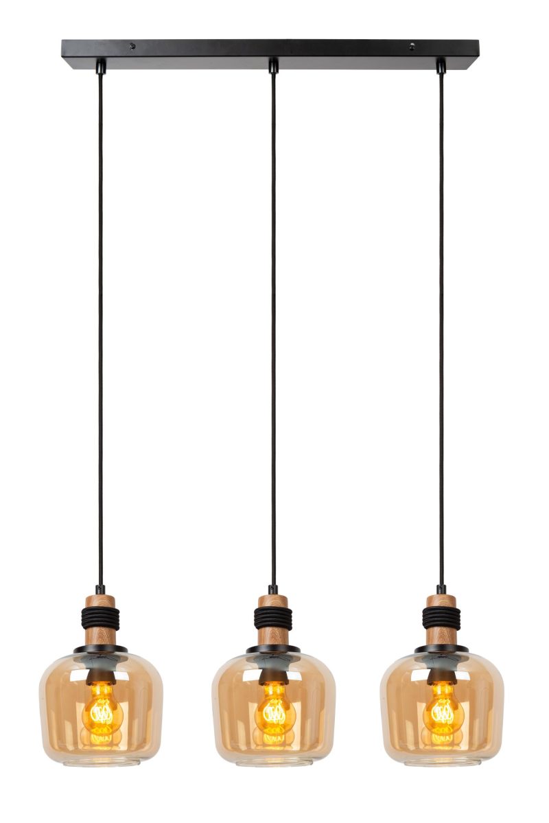 LUCIDE ILONA - Hanglamp - 3xE27 - Amber