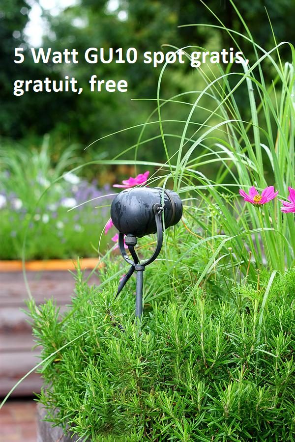 Authentage Faretto da giardino GU10 90 cm bronzo ottone fuso IP55
