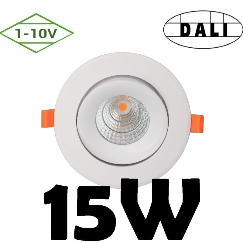 Profy Recessed spot 15W 1-10V dimmable adjustable 119mm