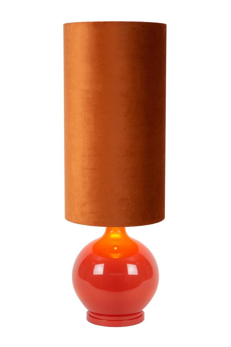 LUCIDE ESTERAD - Lampada da terra - Ø 34 cm - 1xE27 - Arancione