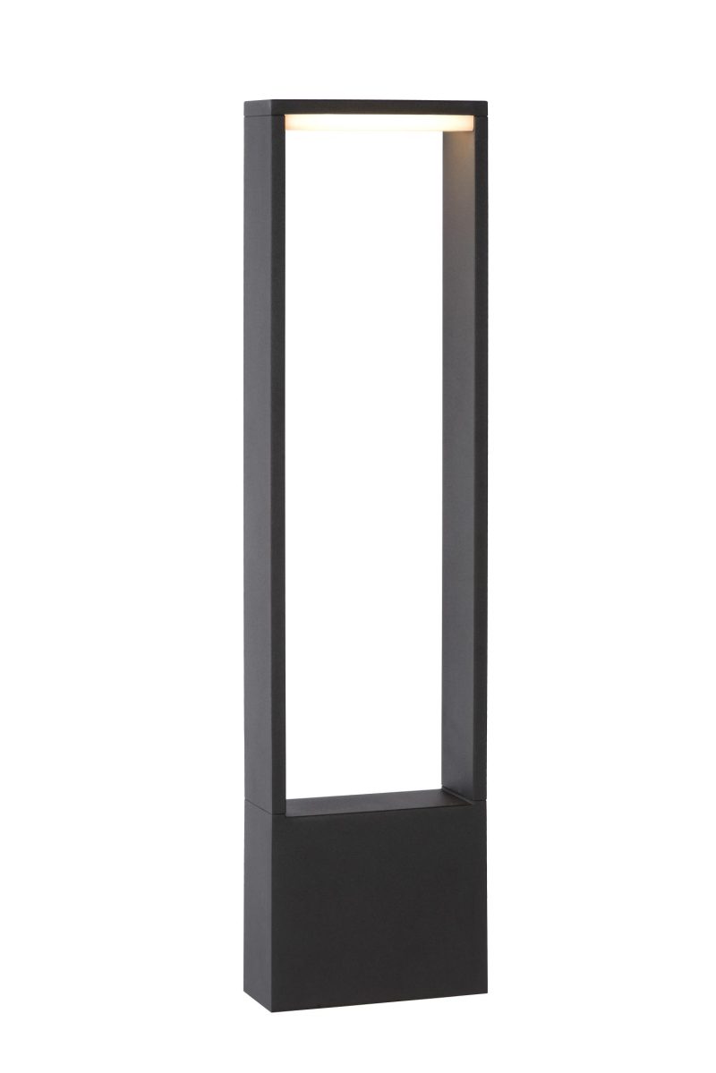 LUCIDE GOA - Sokkellamp Buiten - LED - 1x6,5W 3000K - IP54 - Antraciet