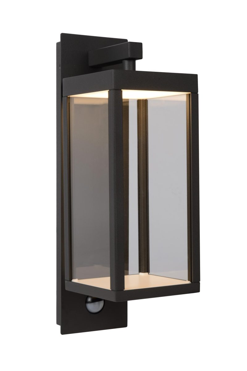 LUCIDE CLAIRETTE - Wandlamp Buiten - LED - 1x15W 3000K - IP54 - Antraciet