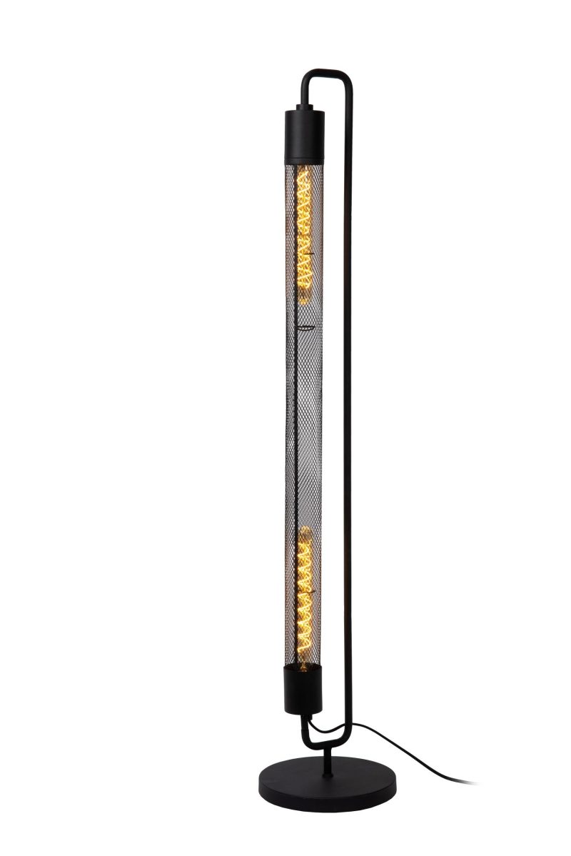 LUCIDE CALIXT - Lámpara de pie - 2xE27 - Negra
