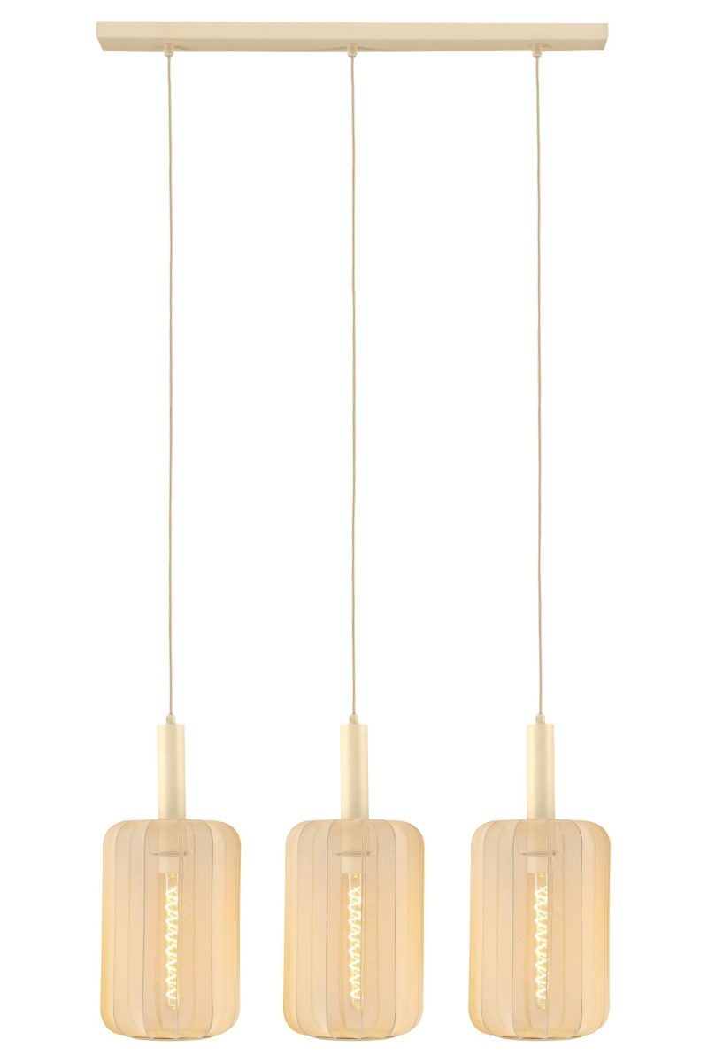 LUCIDE CORINA - Hanglamp - 3xE27 - Beige