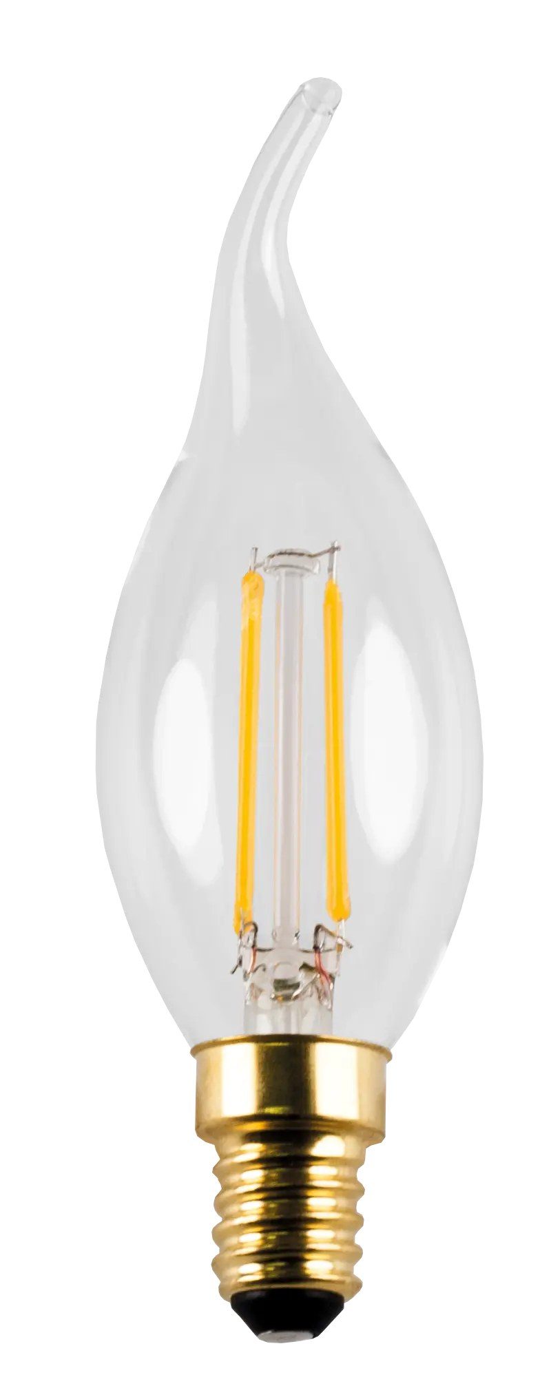 Fantasia E14 LED candle bulb filament C35, 2W, clear glass, dimmable
