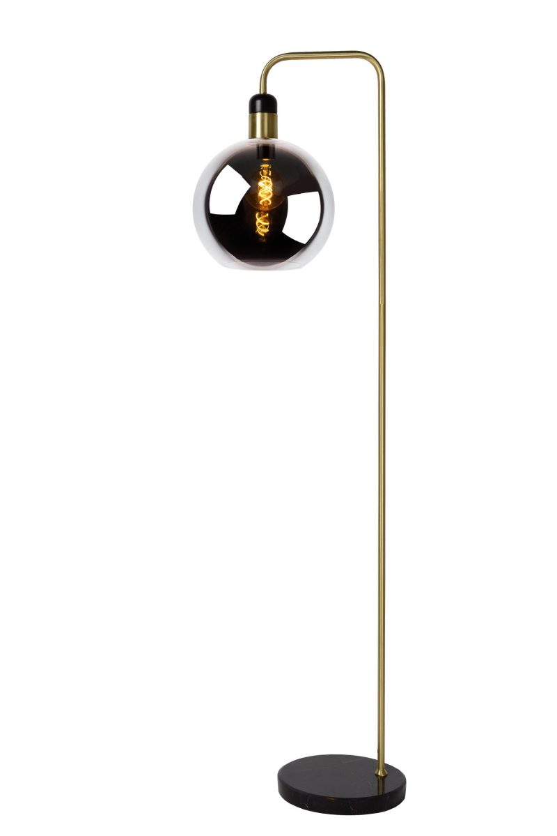 LUCIDE JULIUS - Lampada da terra - Ø 28 cm - 1xE27 - Fumé