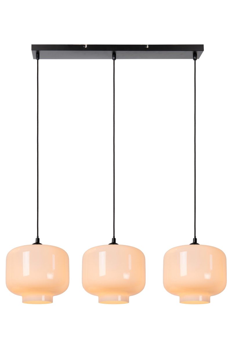 LUCIDE MEDINE - Pendelleuchte - 3xE27 - Opal