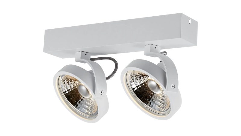 Fantasia Pulse-2 double ceiling spotlight white, incl. 2x AR111 LED