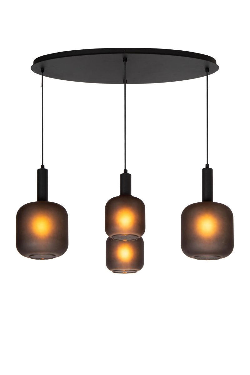 LUCIDE ELOISE - Lampada a Sospensione - 4xE27 - Nera