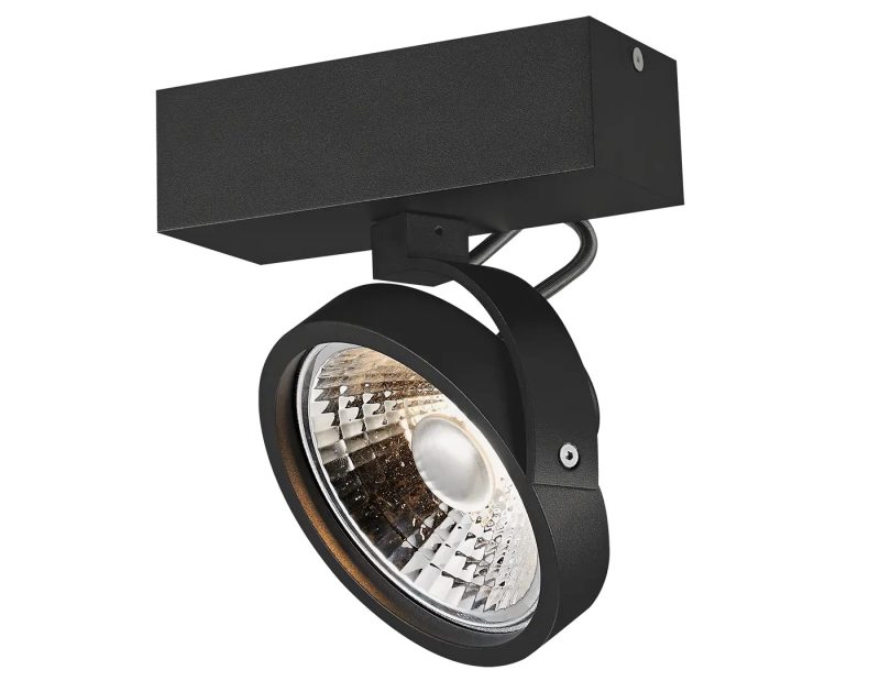 Fantasia Pulse-1 Deckenleuchte schwarz mit AR111 12W 2700K dimmbar