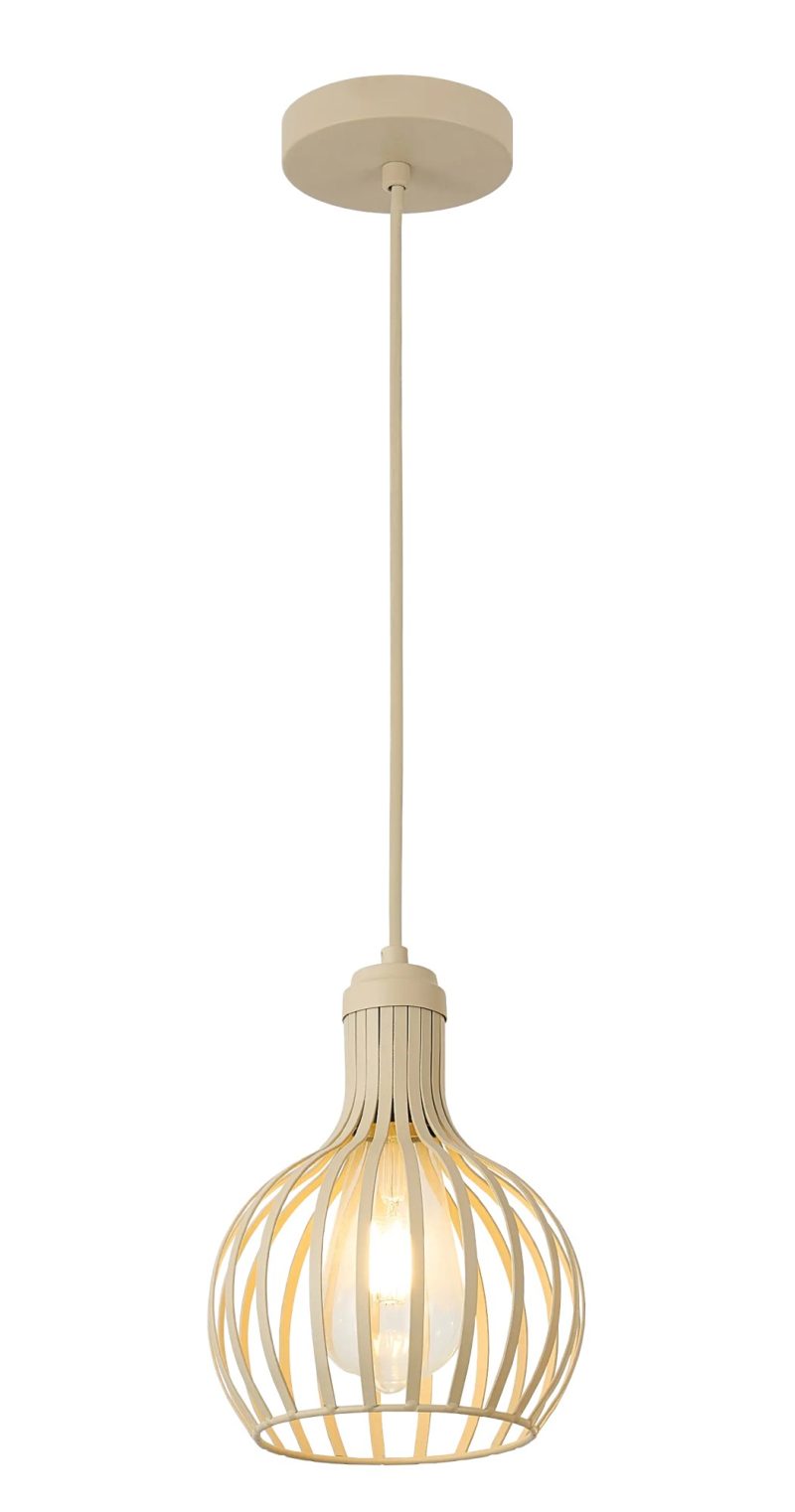 Fantasia RAGA hanglamp beige Ø16 cm, fitting E27, excl. lichtbron