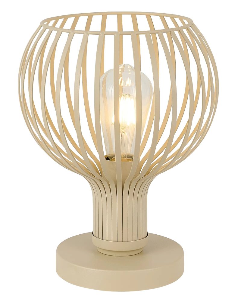 Fantasia RAGA tafellamp beige, E27 fitting, 1 lichtpunt