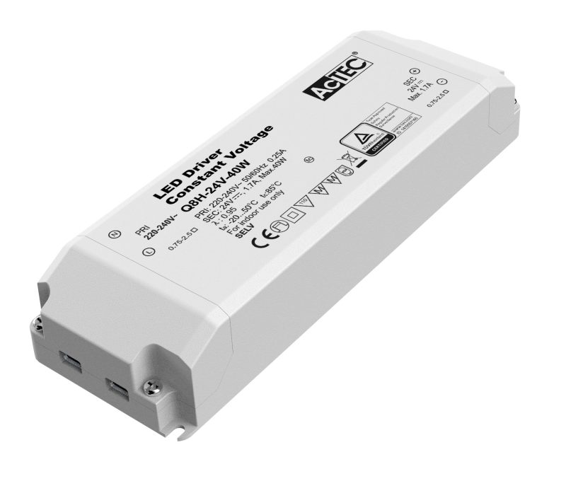 Fantasia LED strip driver 24V/40W, constante spanning, niet dimbaar, IP20