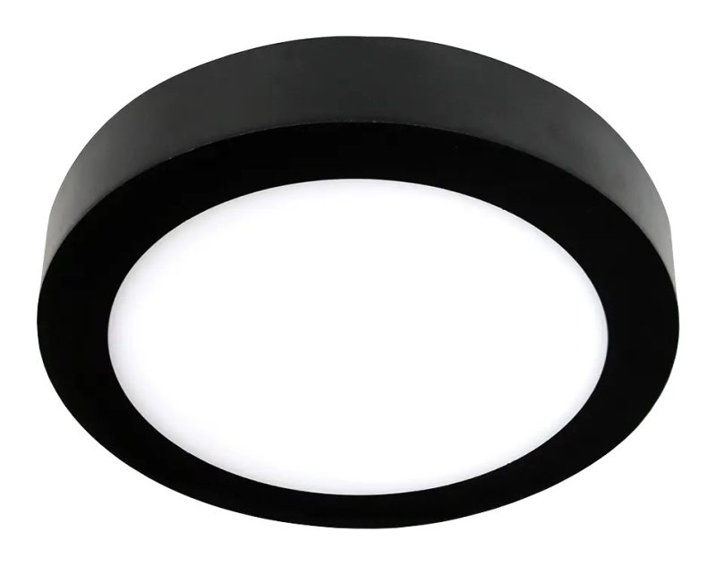 Fantasia Fluke LED Ceiling Light Round Black Ø30 cm 3000K