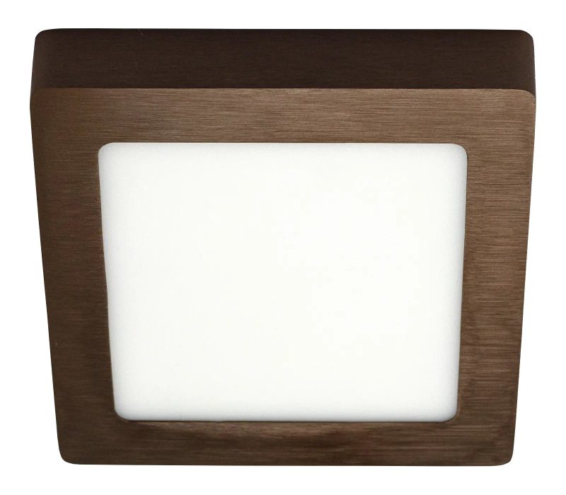 Fantasia FLUKE square ceiling lamp brushed bronze 12W LED