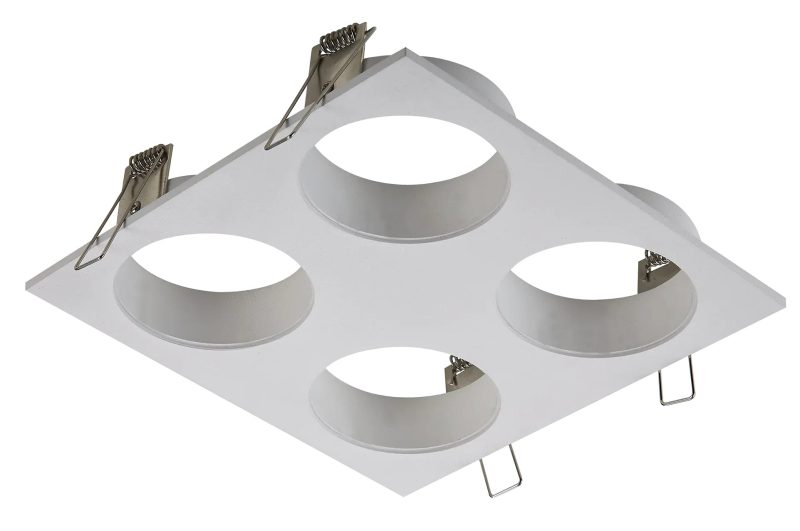 Fantasia ZOOM surface spotlight 4-light, satin white, GU10