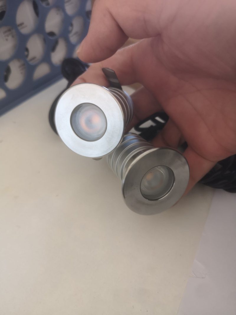 Einbauspot Mini Durchmesser 42mm IP67 dimmbar Edelstahl