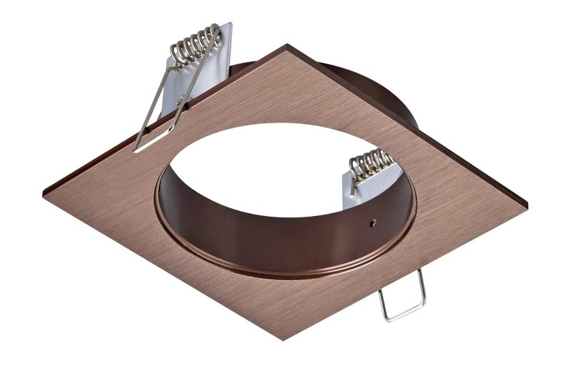 Fantasia Zoom square surface-mounted spot, bronze, GU10 socket