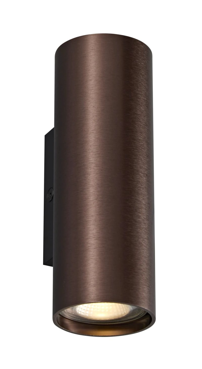 Fantasia Taboo wandlamp brons met up- en downlight, excl. lichtbron