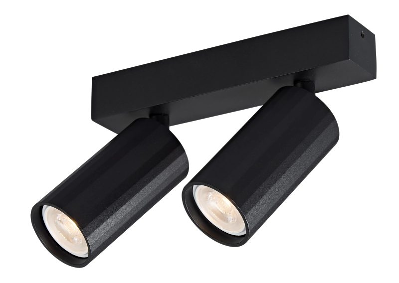 Fantasia Oryx 2-light spot bar MR11 black, excluding light source
