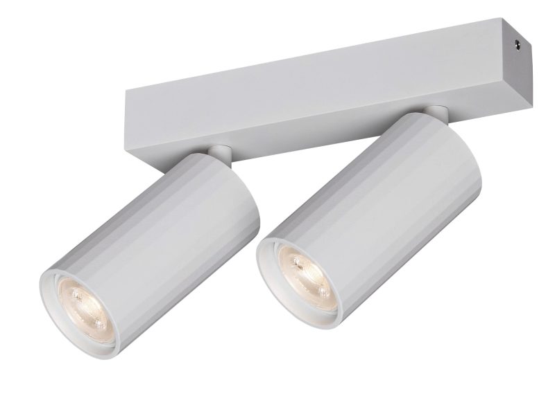Fantasia Rampe de spots Oryx blanche, 2 spots, douille MR11