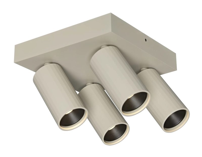 Fantasia Oryx ceiling spotlight with 4 lights in beige