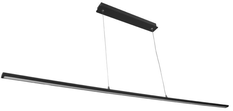 Fantasia Lino lampada sospensione LED nera 176 cm dimmerabile