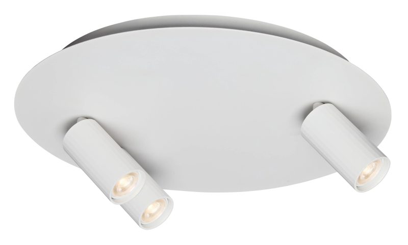 Fantasia Oryx plafondspot 3-lichts kantelbaar rond Ø350 mm MR11 wit