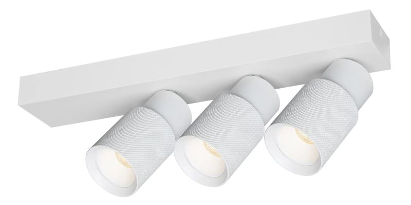 Fantasia Nysal white ceiling spotlight with 3 adjustable GU10 lights