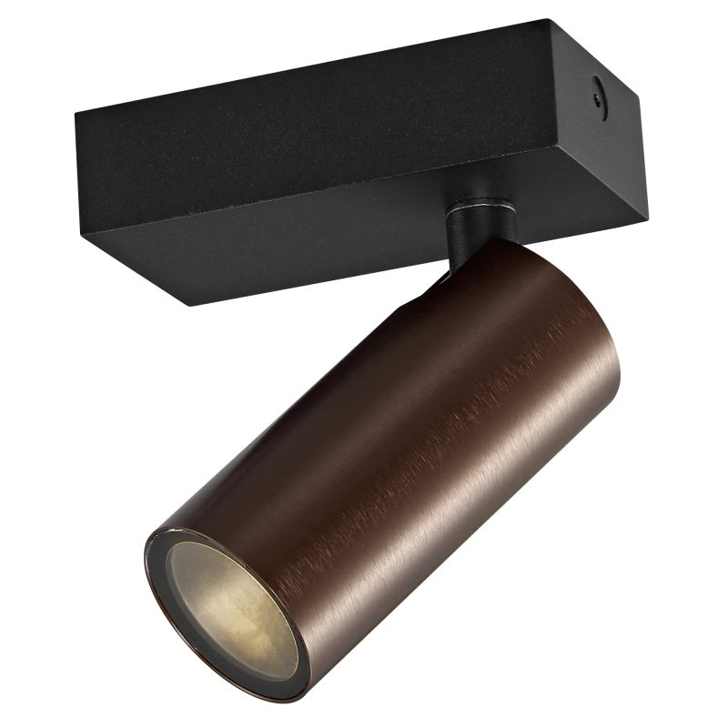 Fantasia Xia spot 1L bronskleurig GU10 kantelbaar dimbaar IP44