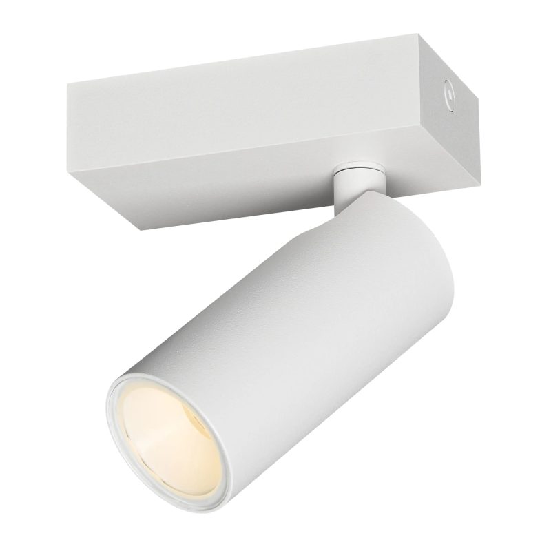 Fantasia Xia opbouwspot 1 lichtpunt, kantelbaar, wit, IP44 badkamer