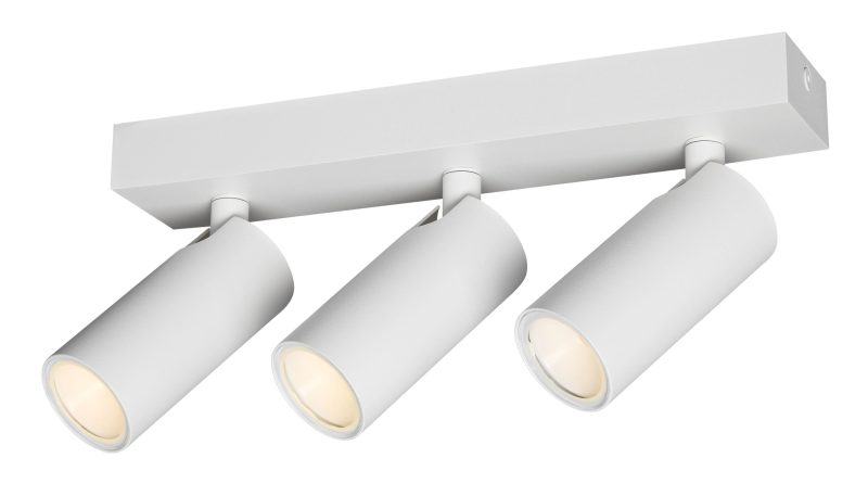 Fantasia Xia opbouwspot 3-lichts wit IP44 kantelbaar excl. lichtbron
