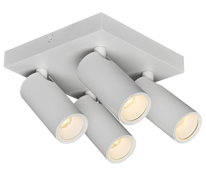 Fantasia Xia ceiling spot with 4 light points, white, GU10, IP44