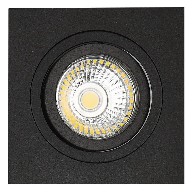 Fantasia Zoom Einbaustrahler quadratisch schwarz gold fest