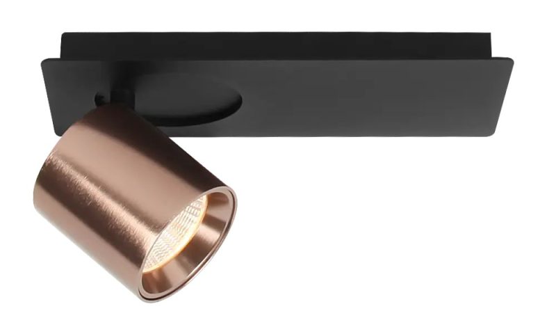 Fantasia Oyo LED opbouwspot 1 lichtpunt kantelbaar brons 2700K