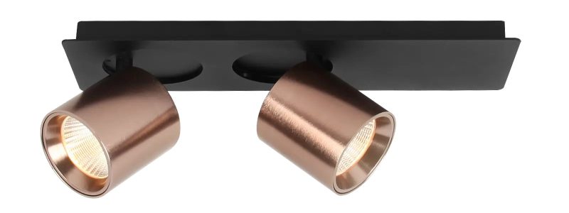 Fantasia Oyo LED spot, 2 light points, bronze, 620 lumens, 2700K