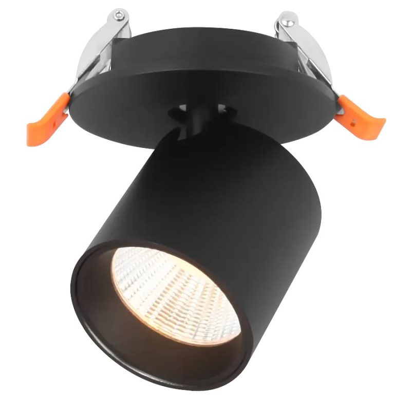 Fantasia Oyo LED Einbaustrahler schwarz schwenkbar 7,5W 2700K IP40